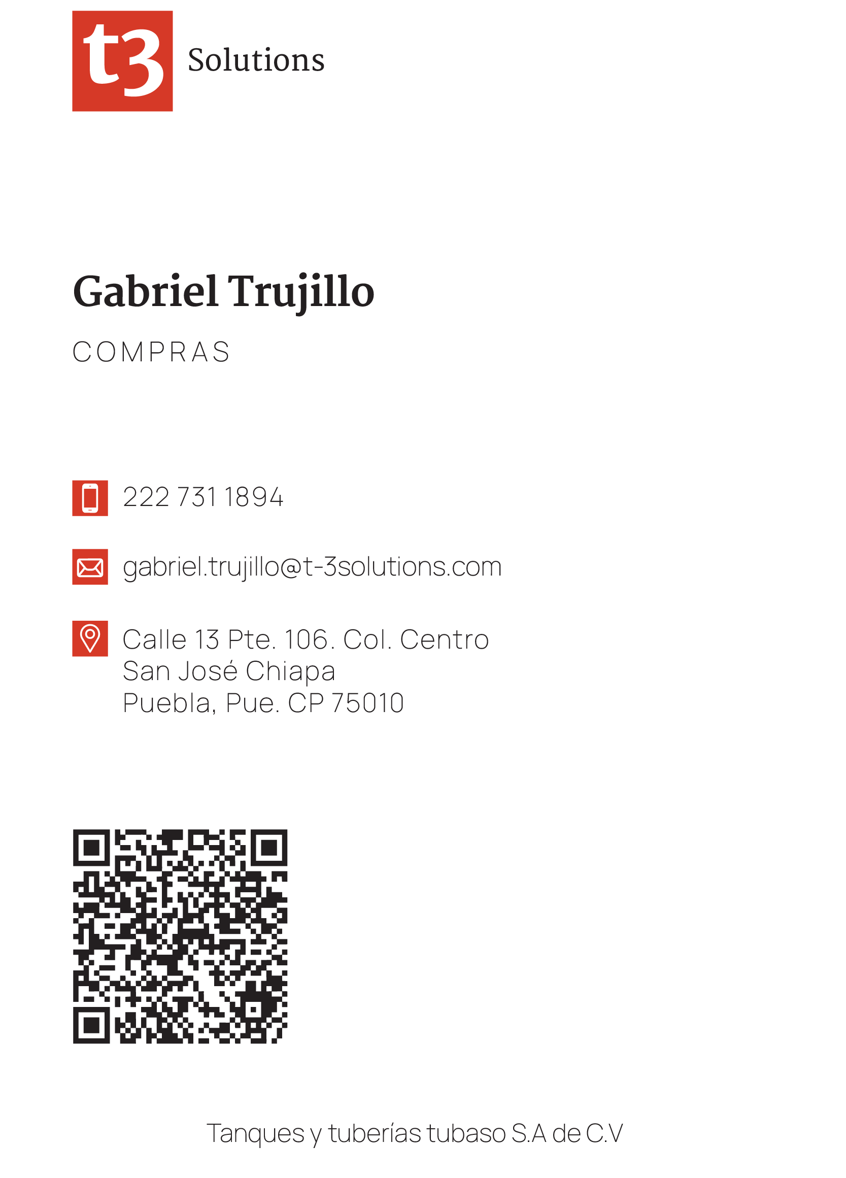 Tarjeta de presentación digital