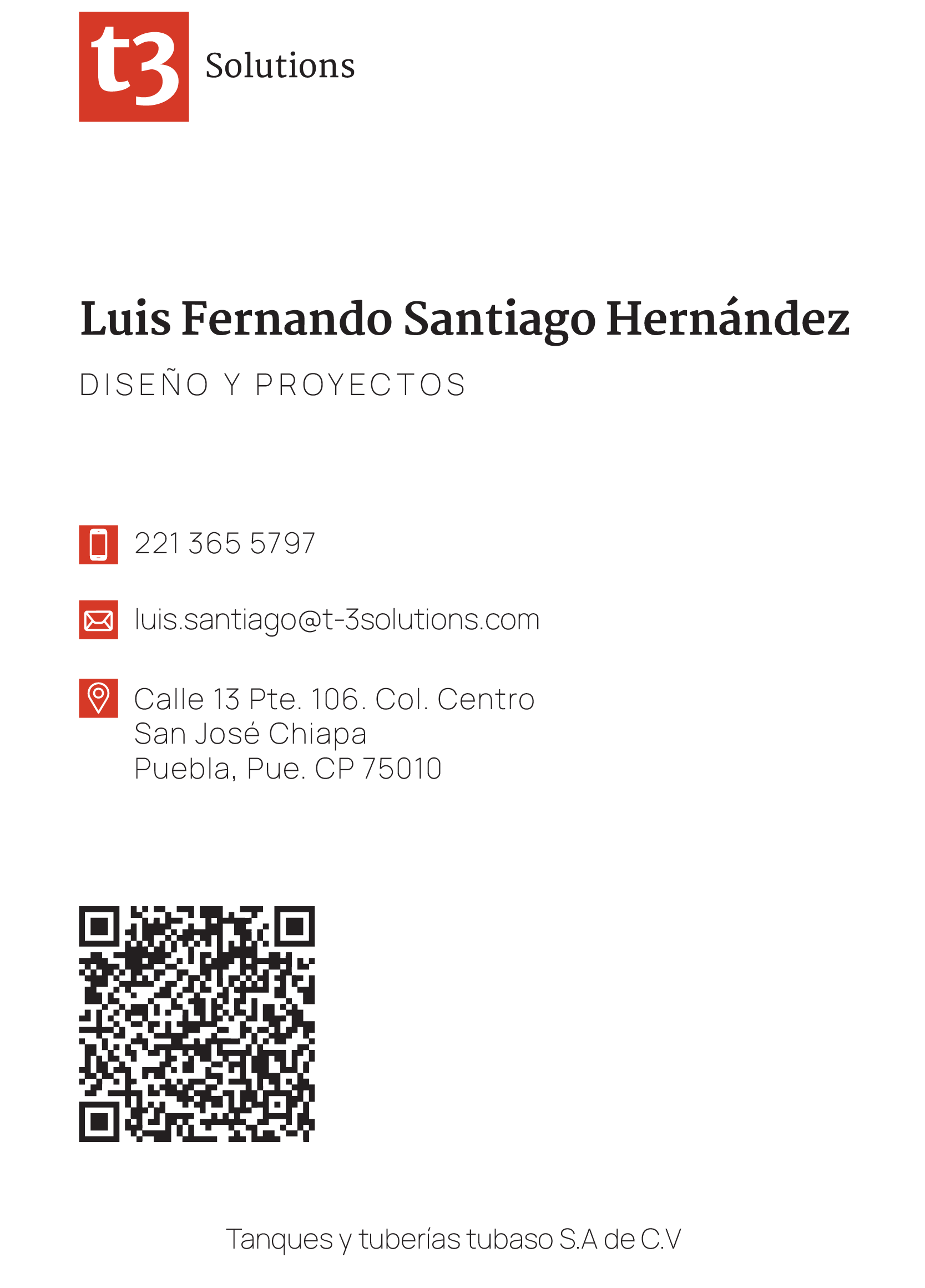 Tarjeta de presentación digital